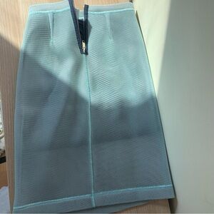 NWOT Max & Co Mint Mesh Lined Pencil midi Skirt 4